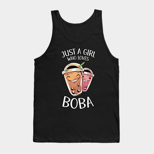 Just A Girl Who Loves Boba Tank Top by OnepixArt